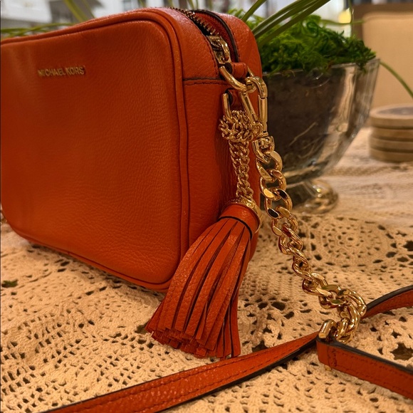 Michael Kors Deep Orange Crossbody Bag!! - Picture 3 of 9